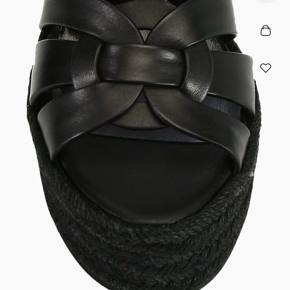 Saint Laurent Black Wedge Heels - Picture 5 of 14
